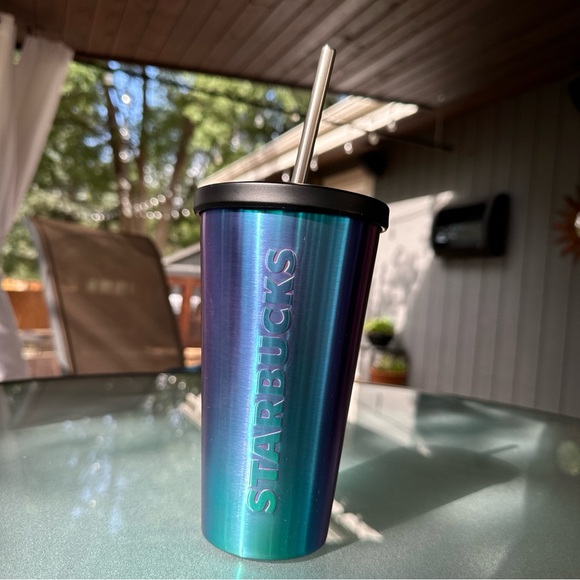 2014 Blue purple ombré metal tumbler - Picture 2 of 8